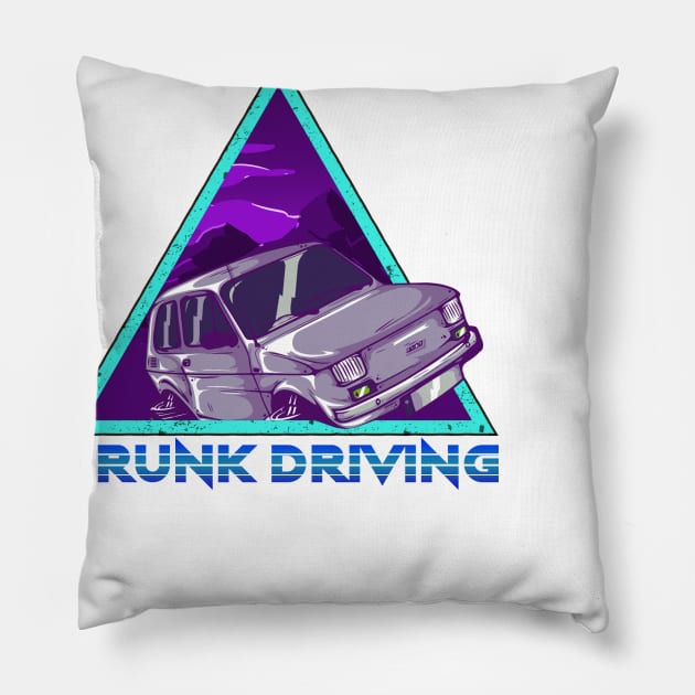 DRUNK DRIVING Pillow by theanomalius_merch