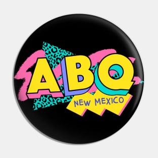 Albuquerque, New Mexico Retro 90s Logo Pin