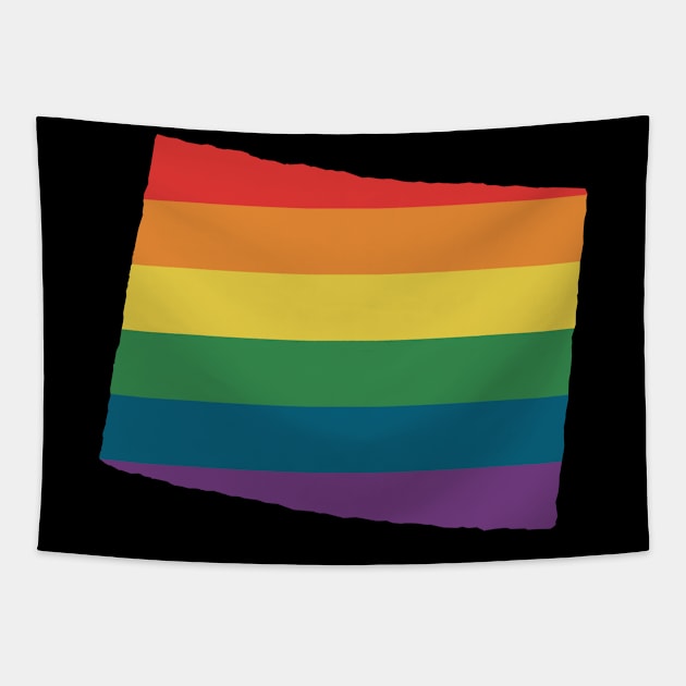 Colorado State Rainbow Tapestry by n23tees