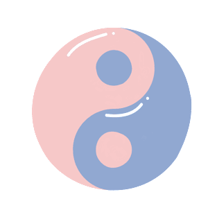 Rose quartz and Serenity yin and yang T-Shirt