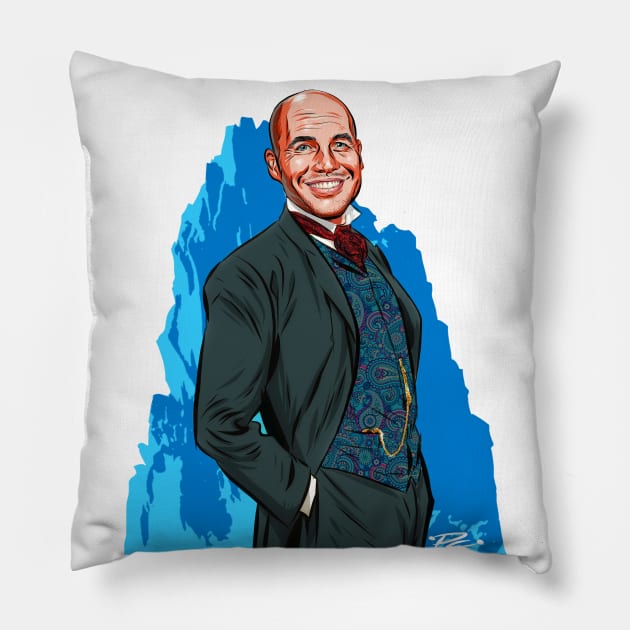 Billy Zane - An illustration by Paul Cemmick Pillow by PLAYDIGITAL2020