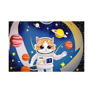 cat astronaut cute T-Shirt