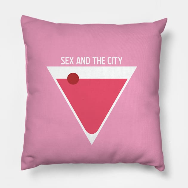 Pink Drink NYC Minimalist Pillow by fernandaffp