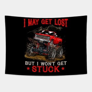 I May Get Lost But I Wont Get Stuck Tapestry