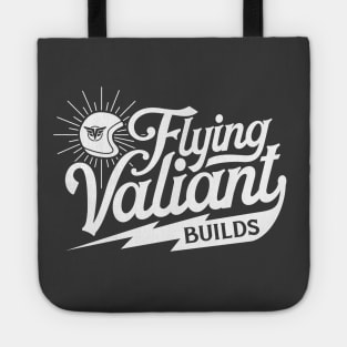 Flying Valiant Builds (Biker Style - White on Asphalt) Tote
