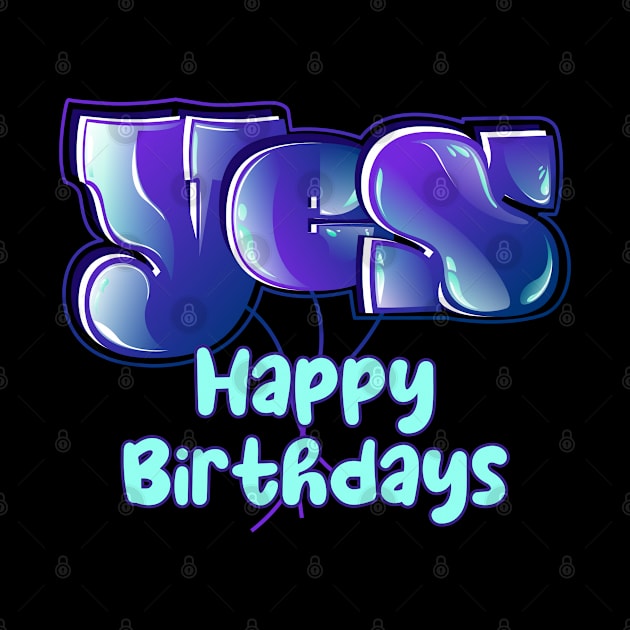 Yes Happy Birthdays by vectorhelowpal