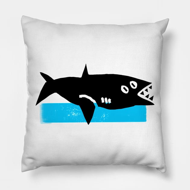 shark Pillow by Angel Rivas