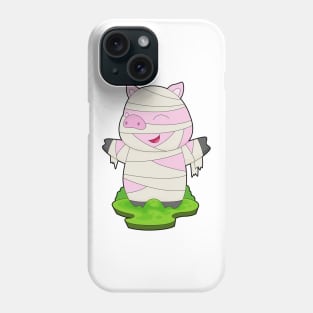 Pig Halloween Mummy Phone Case