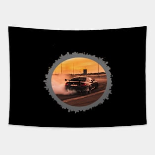 Aesthetic car drift Tapestry