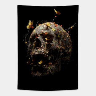 Autumn Skull Tapestry