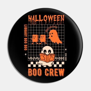 Library Boo Crew Halloween Pin