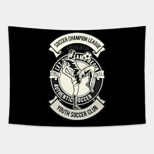 Soccer Champion League, Vintage Retro Classic Tapestry