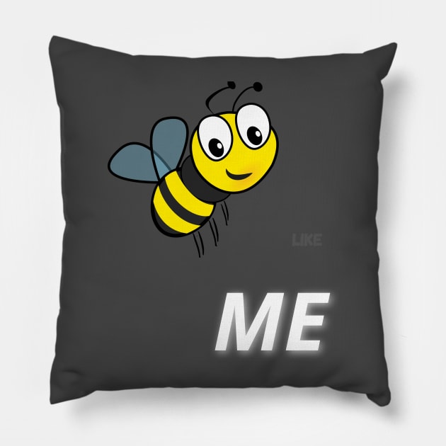 Bee like me Pillow by frederique