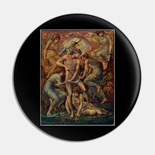 Cupid’s Hunting Fields, Surrounded by Women 1885 Edward Burne-Jones Pin