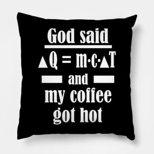 Physics math teacher coffee caffeine gift Pillow