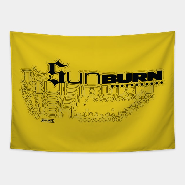 Sunburn (transparent) Tapestry by CYPH-ART