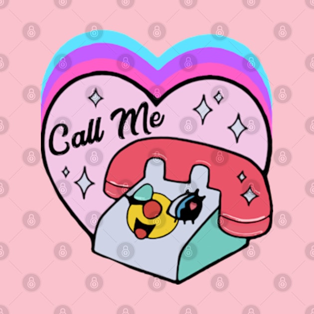 Cute Call Me Telephone by BrandyRay