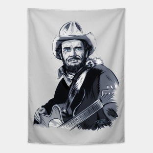 Merle Haggard - An illustration by Paul Cemmick Tapestry