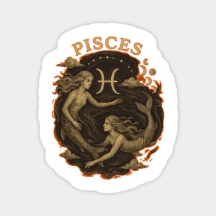 Pisces Star Sign of the Zodiac Magnet
