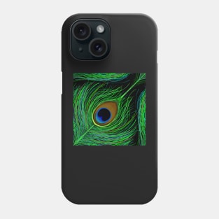 Peacock Print Phone Case