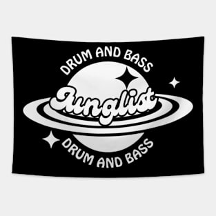 JUNGLIST  - Y2K Ringed Planet (White) Tapestry