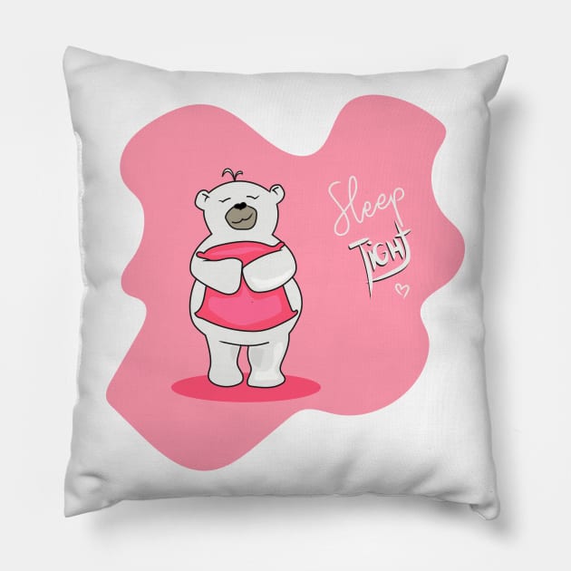 Sleep tight Pillow by Cherubic