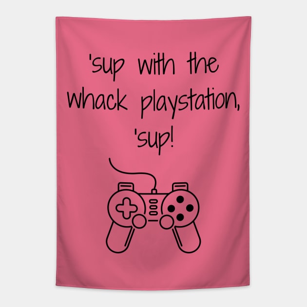 Friends/whack playstation Tapestry by Said with wit