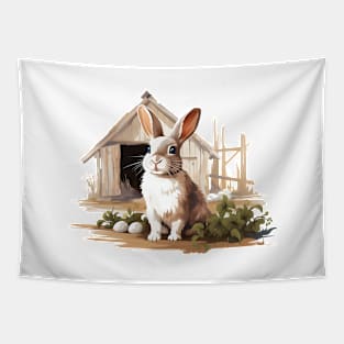 Farm Rabbit Tapestry