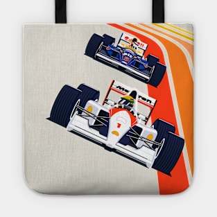 Vintage Formula Race Cars Tote