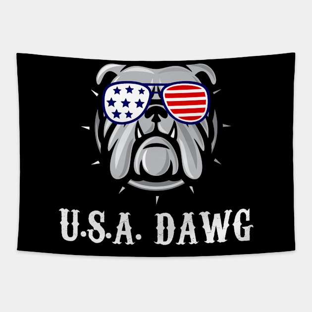 USA dawk Tapestry by indigosstuff