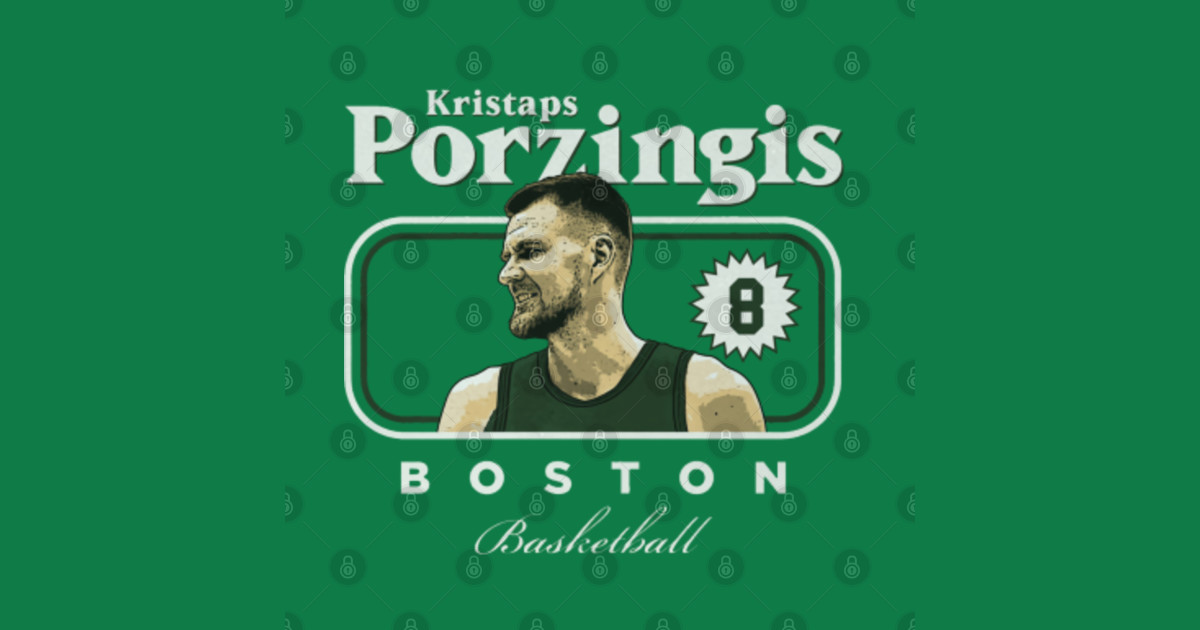 Kristaps Porzingis Boston Cover - Kristaps Porzingis - T-Shirt | TeePublic
