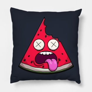 Eaten Piece Of Watermelon Cartoon Pillow