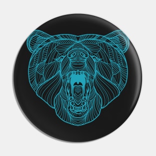 Blue bear Pin