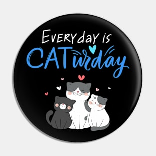 Everyday Is Caturday Quote For Cat Lovers Pin