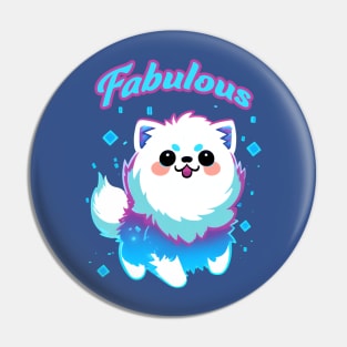 Fabulous white puppy Pin