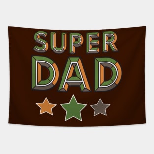 Camouflage Super Dad Tapestry