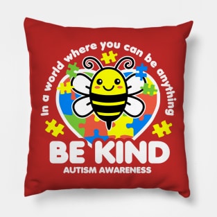 Be Kind Autism Awareness Pillow