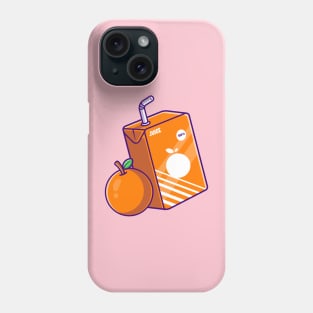 Orange Juice Box Cartoon Phone Case