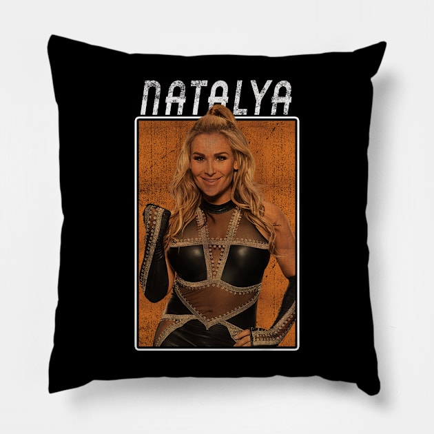 Vintage Wwe Natalya Pillow by The Gandol