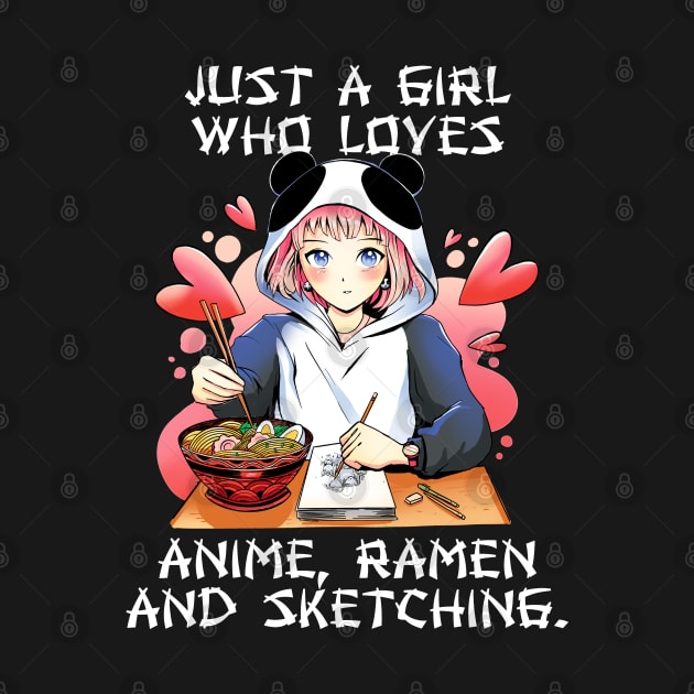 Just A Girl Who Loves Anime Ramen And Sketching Japan Girls by pipsmerch