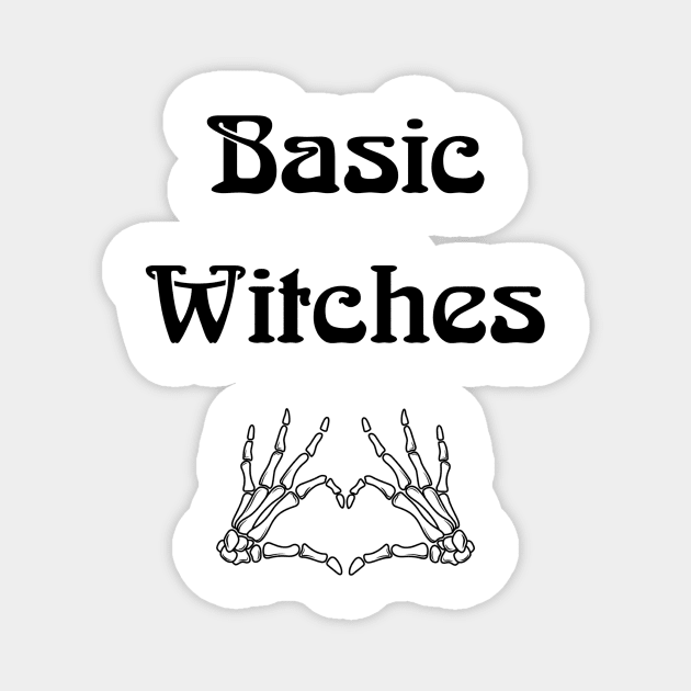 Basic Witches Skeleton Hands Heart Magnet by penandbea