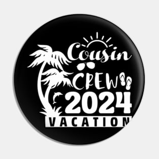 Cousin Crew 2024 Summer Vacation Beach Family Pin