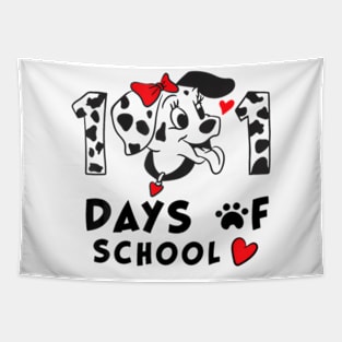 100 Days Of School Dalmatian Dog Boy Kid 100th Day Of School Tapestry