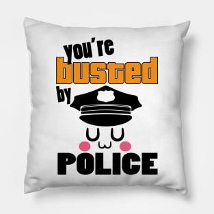 uwu police Pillow