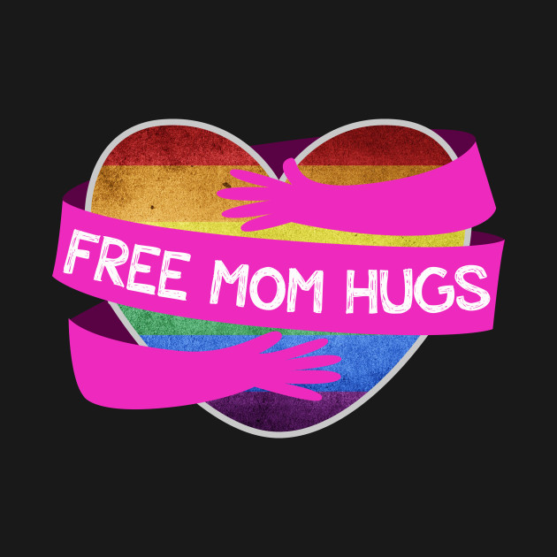 Disover Gifts Transgender Rainbow Flag - Free Mom Hugs Gay Pride Lgbt - T-Shirt