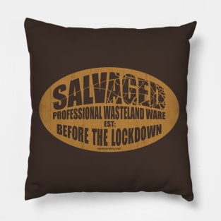 SALVAGED Ware aged retro - Rust Orange. Pillow