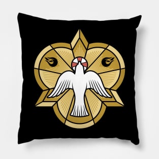 The image of a dove - a symbol of the Holy Spirit of God Pillow