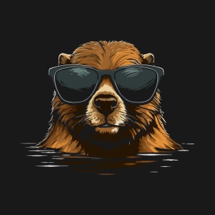 Beaver Sneeker Sunglasses T-Shirt