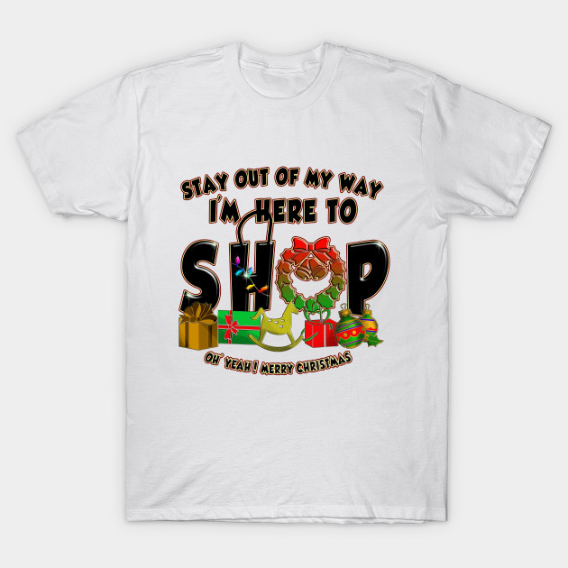 funny christmas shopping shirts