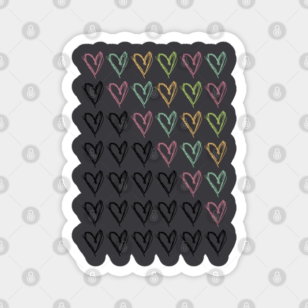 Hearts Magnet by William Henry Design